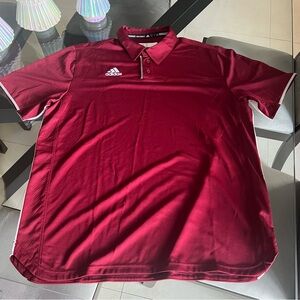 NWT Adidas Men's Core 18 ClimaLite Polo in Burgundy, size L
